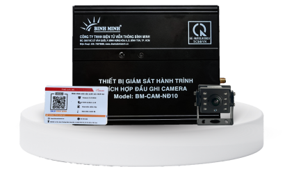 thiết bị giám sát hành trình tích hợp camera Nghị định 10 của Bình Minh model BM CAM NĐ10