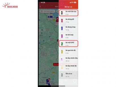 Trạng thái hoạt động của thiết bị GSHT
