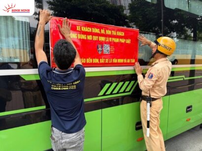 CSGT tổng kiểm soát phương tiện kinh doanh vận tải