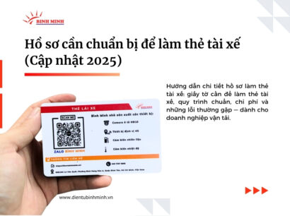 Hồ sơ cần chuẩn bị để làm thẻ tài xế (Cập nhật 2025)