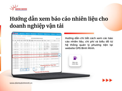 Hướng dẫn xem báo cáo nhiên liệu cho doanh nghiệp vận tải