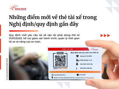 Những điểm mới về thẻ tài xế trong nghị định/quy định gần đây