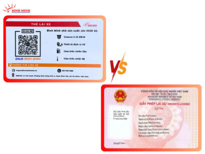 thẻ tài xế khác giấy phép lái xe