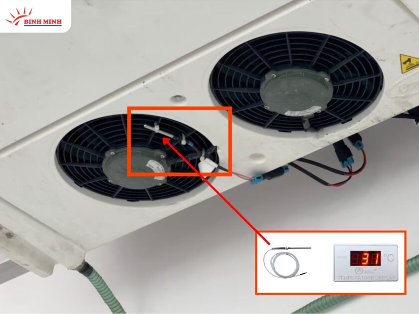 Vị trí lắp đầu dò nhiệt độ